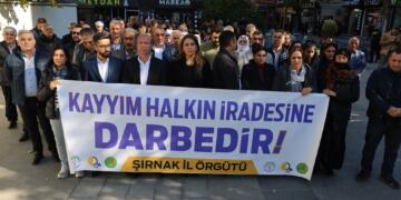 Cizîrî li dijî qeyûman meşiyan