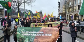 Kurd û dostên wan li Ewropayê daketin qadan