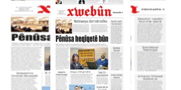 Rojnameya Xwebûnê bi manşeta “Pênûsa heqîqetê bûn” derket