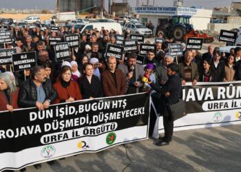 TJA, DBP û DEM Partiyê li sînor zincîra mirovan ava kir