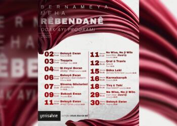 Ji Yenîsahneyê bernameya meha Çile