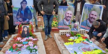 Cenazeyên rojnameger Cîhan û Nazim spartin axê