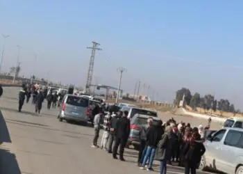 Şêniyên Hesekê bi karwaneke mezin çûn Bendava Tişrînê