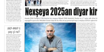 Xwebûn bi manşeta ‘Nexşeya 2025an diyar kir’ derket