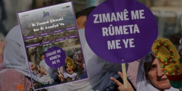 Kovara Jin bi manşeta ‘Bi zimanê dayikê ber bi azadiyê ve’ derket