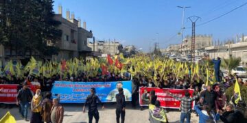 Ji çar aliyan li dijî komploya 15ê Sibatê dimeşin