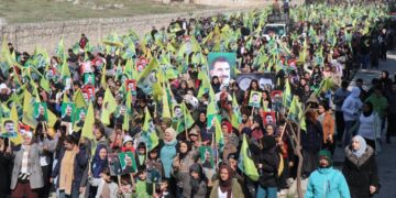 Bi hezaran gelê Helebê azadiya Abdullah Ocalan xwestin