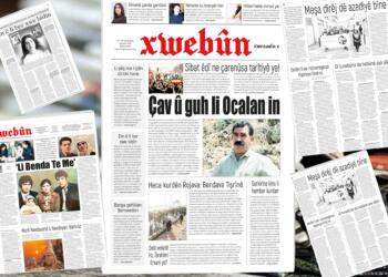 Rojnameya Xwebûn bi manşeta ‘Çav û guh li Ocalan in’ derket