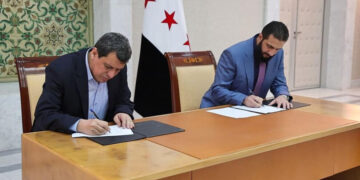 Mazlûm Ebdî û Colanî pêkewtiş îmza kerd