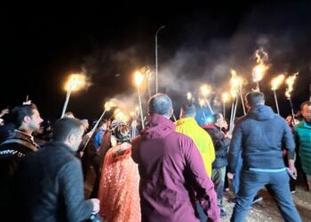 Gelê Silêmaniyê li Çiyayê Guwêje Newroz pîroz kir