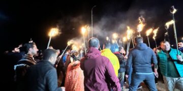 Gelê Silêmaniyê li Çiyayê Guwêje Newroz pîroz kir