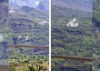 Di rojekê de gund 27 caran topbaran kir