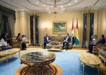 Mazlum Ebdî û Îlham Ehmed, Neçîrvan Barzanî reyde pêvînayîş kerd