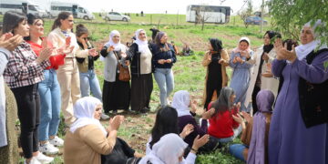 Jinan li Qubînê rojbûna Abdullah Ocalan pîroz kirin