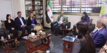 Şandeya DBP û DEM Partiyê serdana MSDê kir