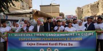 Li Cizîrê starta Mîhrîcana Cejna Zimanê Kurdî hat dayin