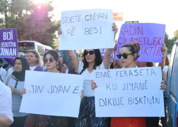 Jin li dijî tundiyê meşiyan: Em bêdeng dimirin