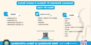 Muracatanê kursanê hamnanî yê huner û ziwanî dest pêkerd