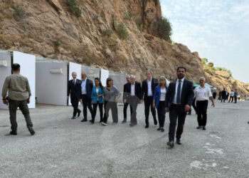 Şandeya DBP, HDK û DEM Partiyê gihîşt qada merasîmê