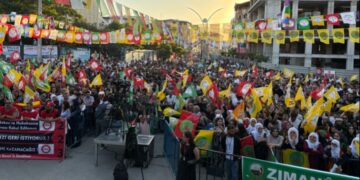 Li Wanê mitînga ‘Ne tecrîd dê azadî bi ser bikeve’ destpê kir