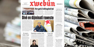 Rojnameya Xwebûnê bi manşeta “Divê ev dijminatî raweste” vejîye