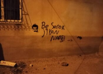 Edene de dêsan ser o graffîtê Ocalanî ameyê viraştene