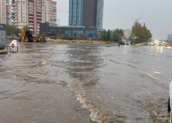 Li Amedê ji ber baranê her der bûye gol