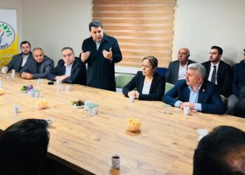 Ahmet Ozer DEM Partîyî zîyaret kerd