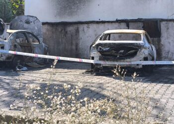 Li Dêrgulê du wesayît şewitîn 