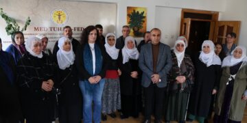 MED-TUHAD-FEDê ji bo aştiyeke mayinde gel vexwend mitîngê