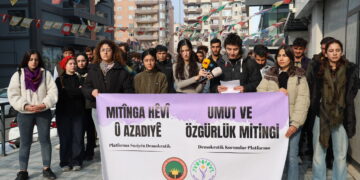 Ji ciwanan banga mitînga ‘Hêvî û Azadiyê’: Werin em dengê azadiyê bilind bikin