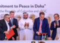 Hukmatê Kolombîya û Clan del Golfo Peymanê Doha îmza kerd