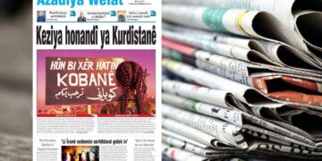 Azadîya Welat bi manşetê ‘Kezîya honandî ya Kurdîstanê’ vejîya