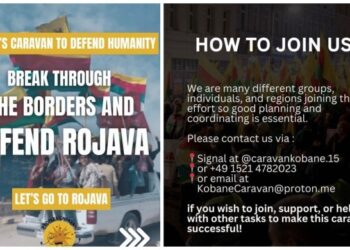 Karawanê şaran ê dinya şino Rojava