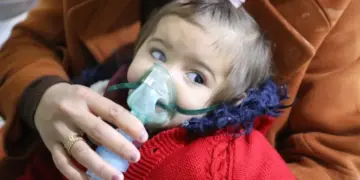 SOHR: Zarok ji bêoksîjiyeniyê dimirin