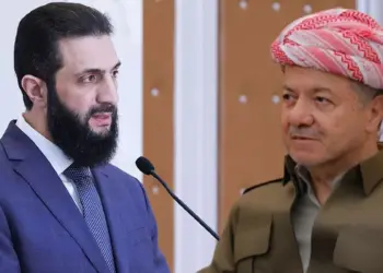 Mesûd Barzanî û Ehmed Şara hevdîtin pêk anîn