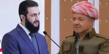 Mesûd Barzanî û Ehmed Şara hevdîtin pêk anîn
