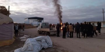 Çeteyên HTŞê û SMOyê Dêr Hafirê topbaran dikin