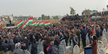 Cangoriyê seferberiyê Ehmed Hêmin bi merasîmek girseyî hate veşartin