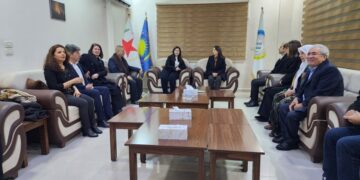 Heyeta saziyên Bakurê Kurdistanê serdana PYDê kir