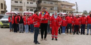 Heyva Sor a Kurd ber bi Helebê ve bi rê ket