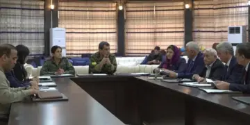 Mazlûm Ebdî  bi ENKSê re civînek pêk anî