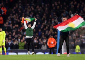 Maçê Manchester City û Galatasarayî de Beyraqa Kurdîstanî ameye akerdene