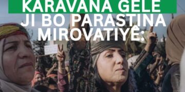 Karavana Gelan dê ji çar baskan biçe Rojava
