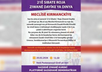 Meclîsê Kirmanckîye çalakîyanê Roja Ziwanê Dayike organîze keno