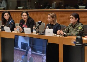 Endamanê YE’yê Îlham Ehmed û Rohilat Efrîn goştarî kerdî