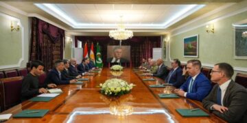 Bafil Talabanî bi Mazlûm Ebdî û Tom Barrack re civiya