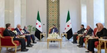 Şandeya ENKSê li Şamê bi Ehmed Şera re civiya