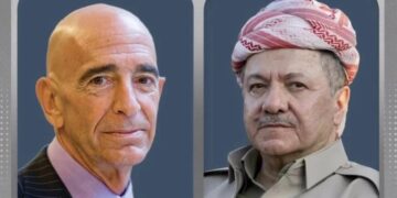 Mesûd Barzanî û Tom Barrack bi telefonê axivîn