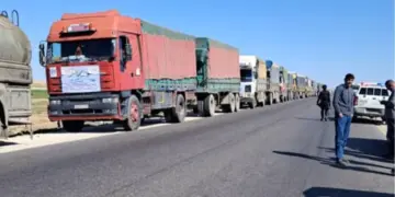 Ligel dorpêçê 17 barhilgirên alîkariyê gihîştin Kobanê